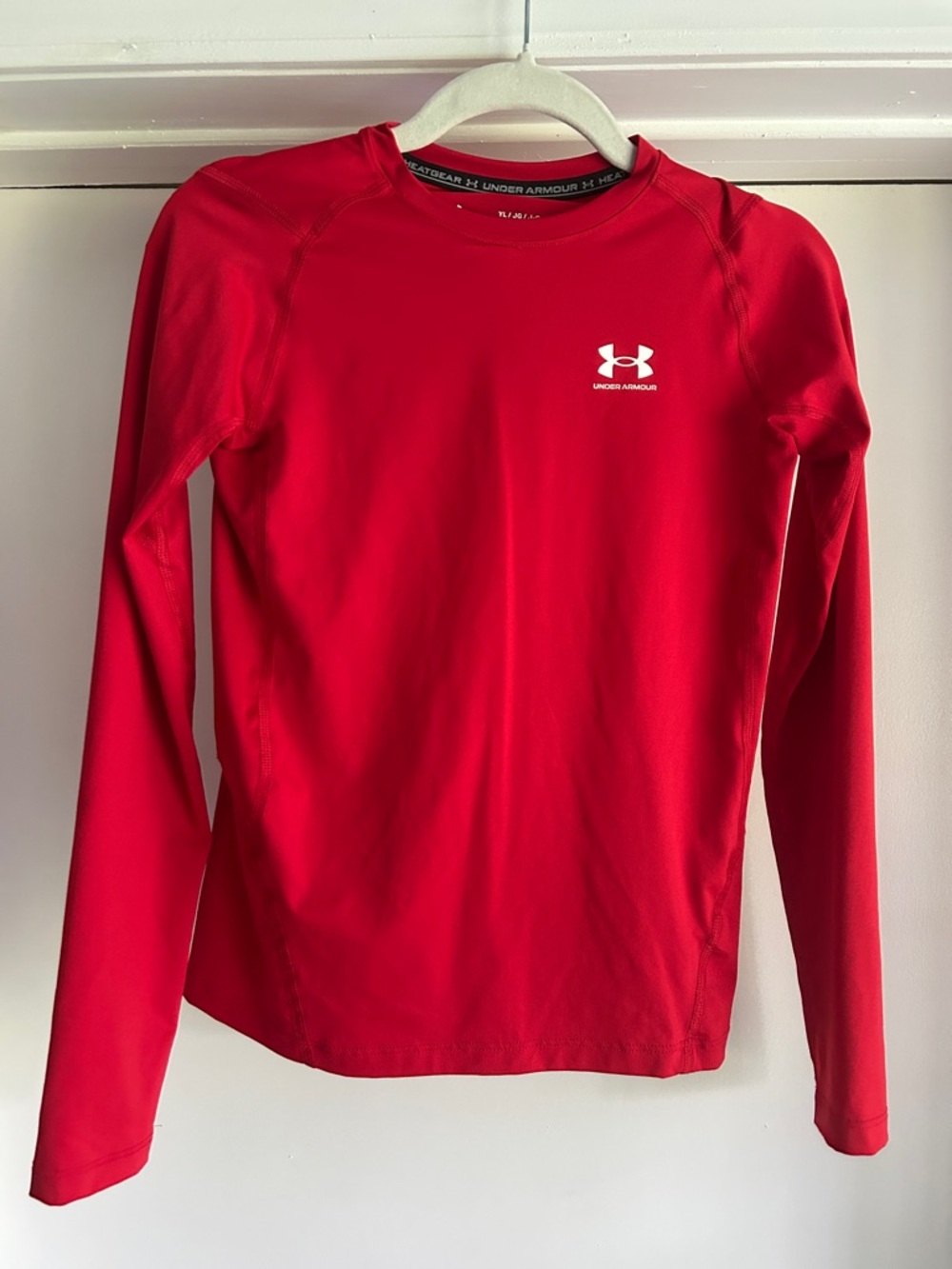 Under Armour Red Long Sleeve Athletic Top